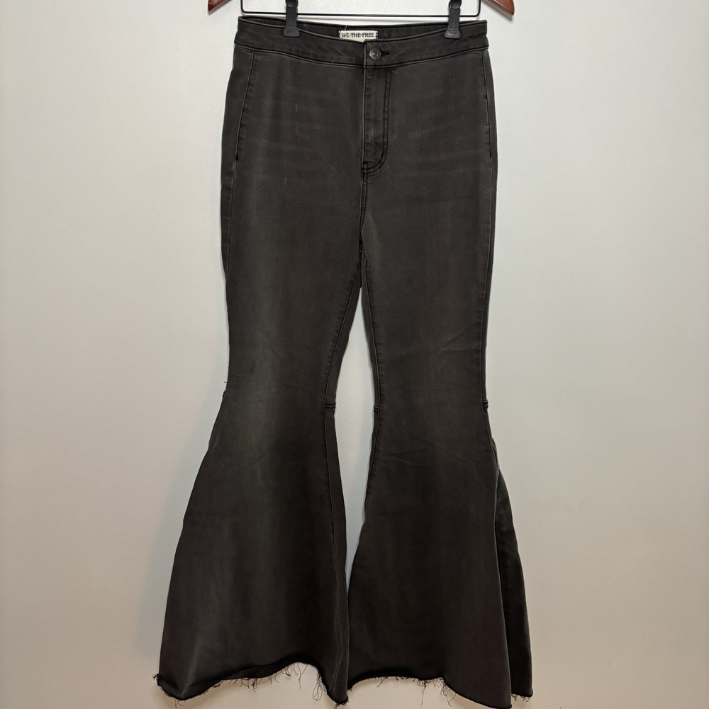 Free People We The Free Just Float On Flare Jeans Washed Black 29 Bell bottom 70